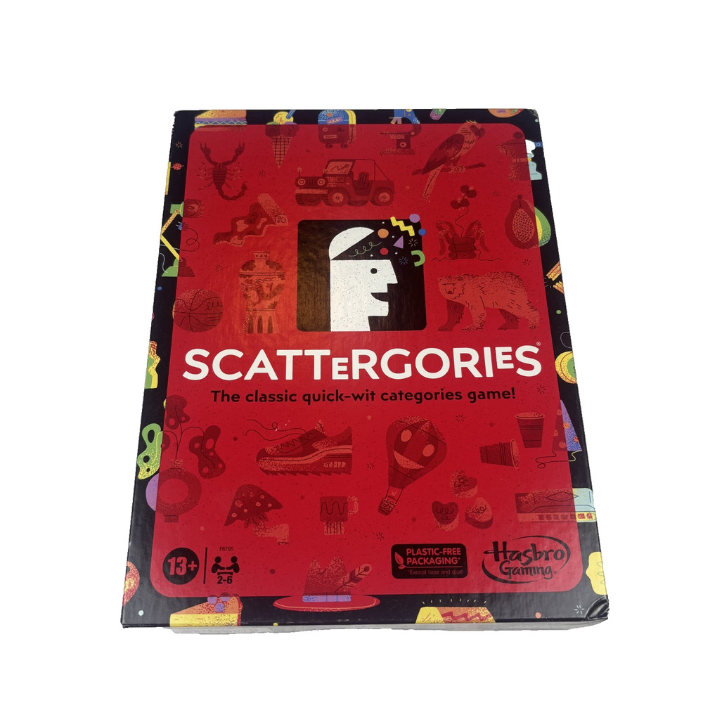 SCATTERGORIES CLASSIC BOARD GAME 2+ PLAYERS QUICK-WIT CATEGORIES AGES 13+